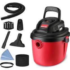 Shop-Vac 2.5 Gallon 2.5 Peak HP Wet/Dry Vacuum, Portable Compact Shop Vacuum with Collapsible Handle Wall Bracket