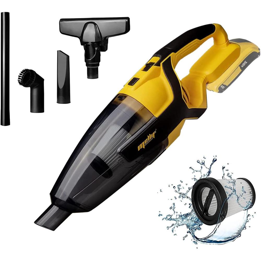 MORCLIN 120W Cordless Handheld Vacuum Cleaner for DeWALT 20V 60V Max Battery for Hard Floor Carpet Car Pet Hair Cleaning(Battery not In