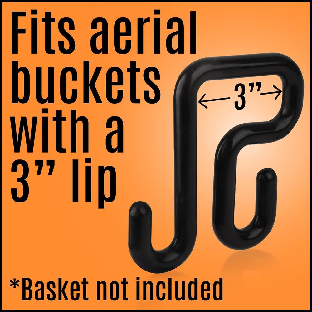 Impresa [2 Pack] Durable Lineman Bucket Hooks to Secure Tool Apron or Oval Bag fits 3" Lip Buckets - Safe and Easy to Use Lineman