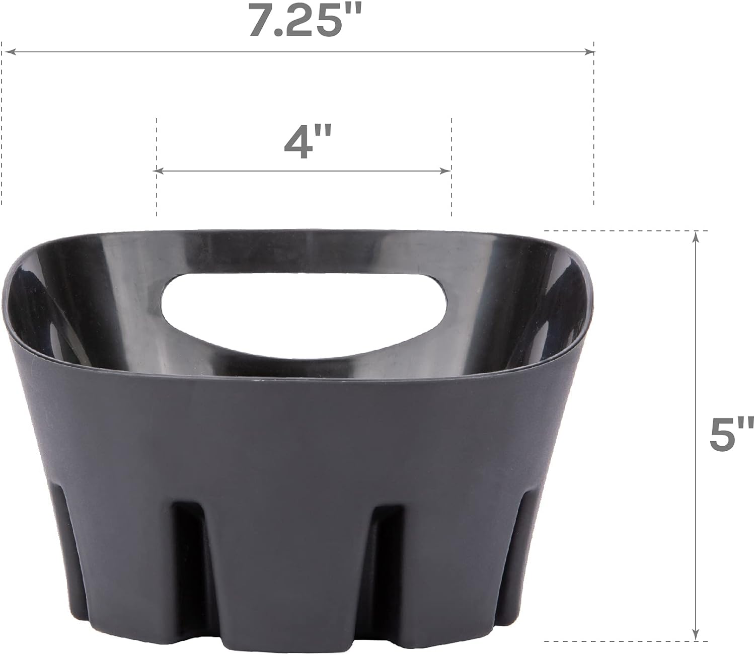 JS Jackson Supplies Universal Black Plastic Drip Tray for Toilet Plunger