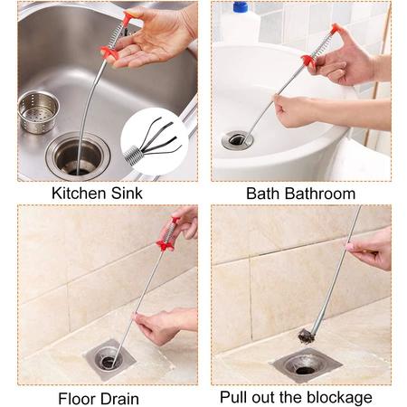 AO-2103 Forliver Snake Drain Hair Drain Clog Remover Cleaning Tool