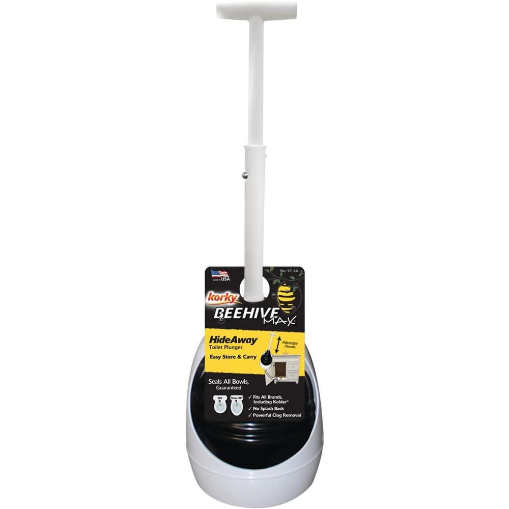 LAVELLE INDUSTRIES, INC. Korky 97-5A BeehiveMAX Toilet Plunger, Black