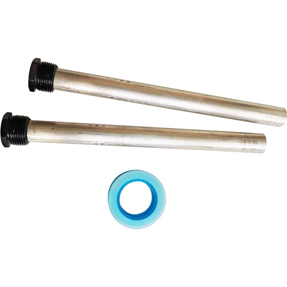 ozek RV Water Heater Magnesium Anode Rod Set &#226;&#128;&#147; 2-Piece Kit Water Heater Anode Rods with PTFE Tape &