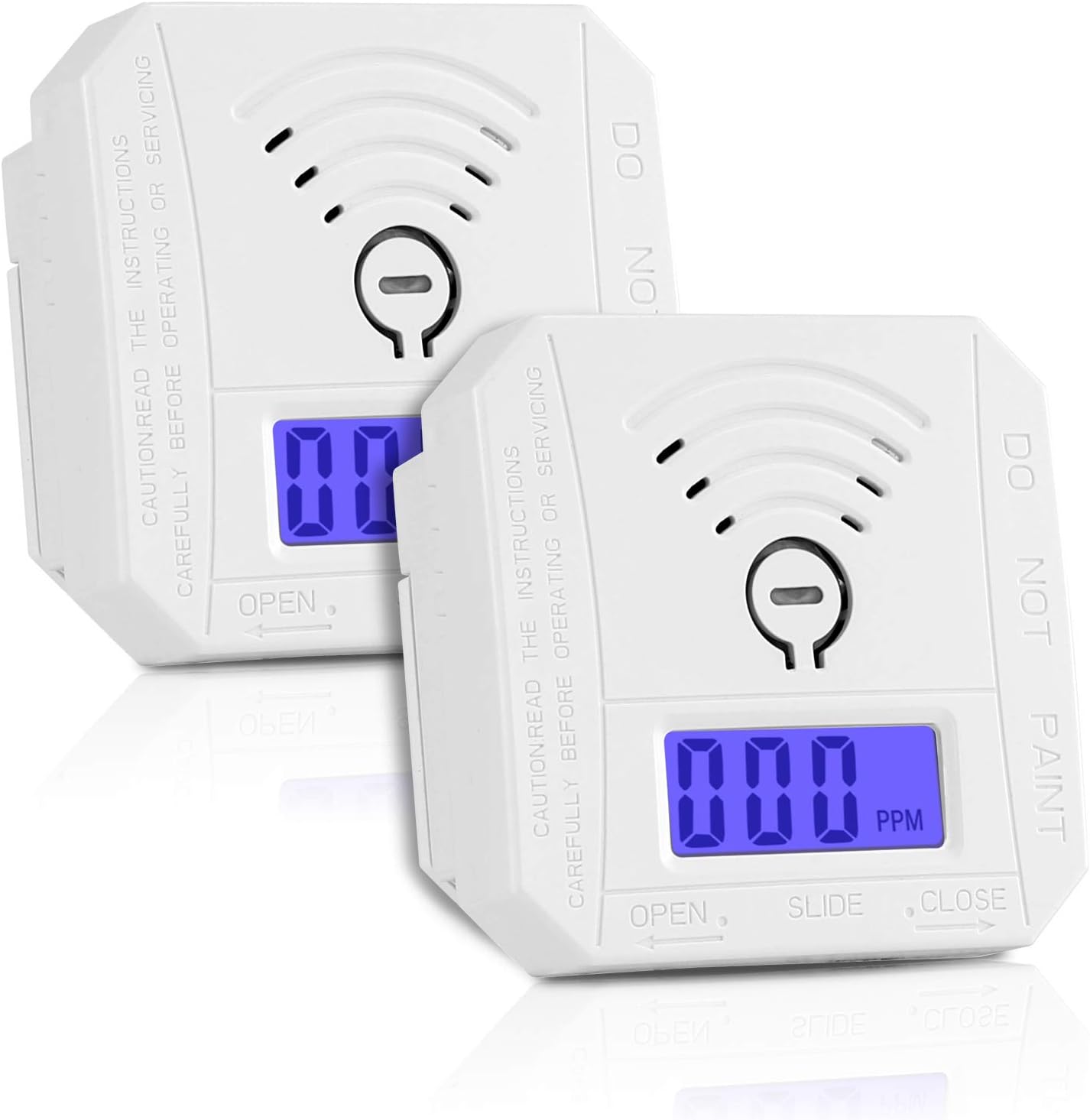 FDUIOSPF Carbon Monoxide Detector ,CO Gas Monitor Alarm Detector Complies with UL 2034 Standards ,CO Sensor with LED Digital Display for