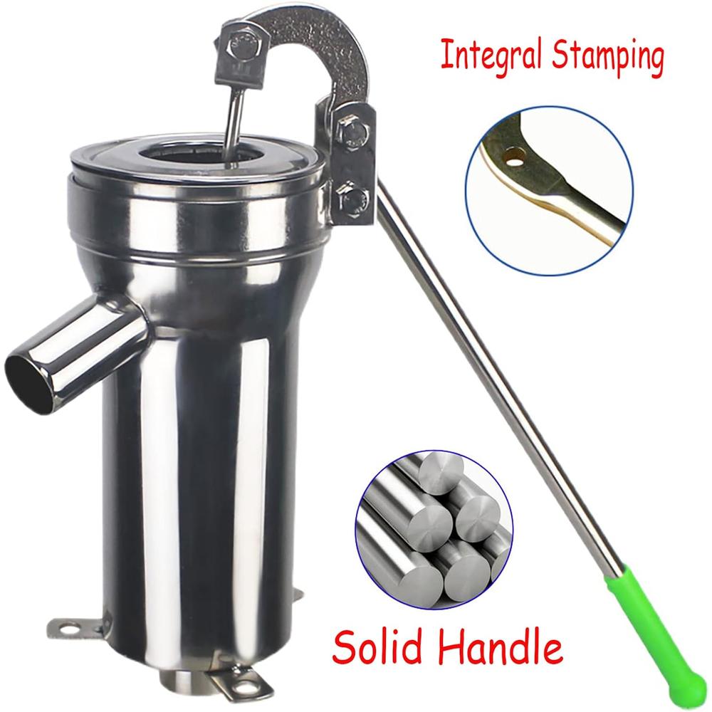 Locci Manual Well Pump, Stainless Steel deep well hand pump water suction pump, pitcher pump for well water suction pump Groundwater