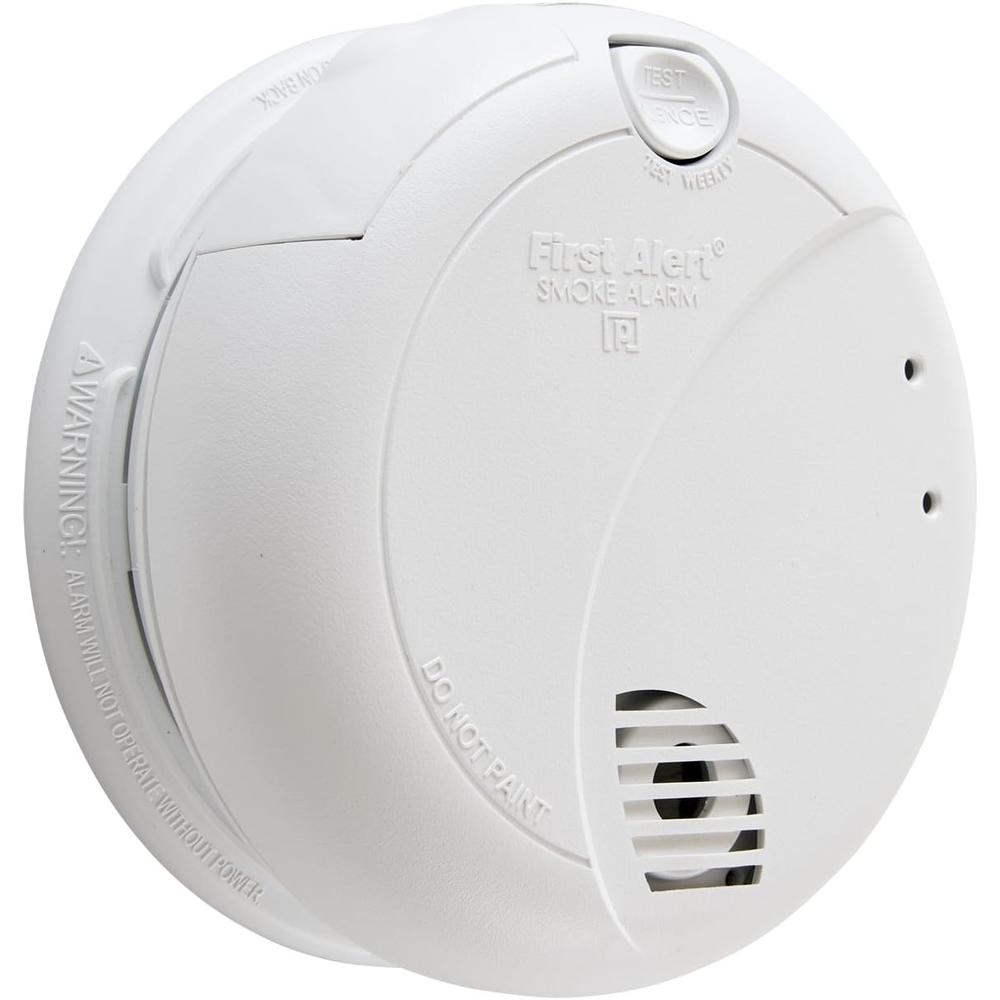BRK First Alert BRK 7010B Hardwired Smoke Detector with Photoelectric Sensor and Battery Backup , White