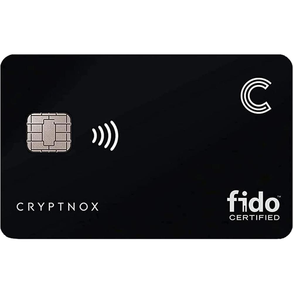 Generic Cryptnox FIDO2 Security Key Smart Card with Physical 2FA and U2F FIDO as Second Factor - Works with NFC Supported Devices - FID
