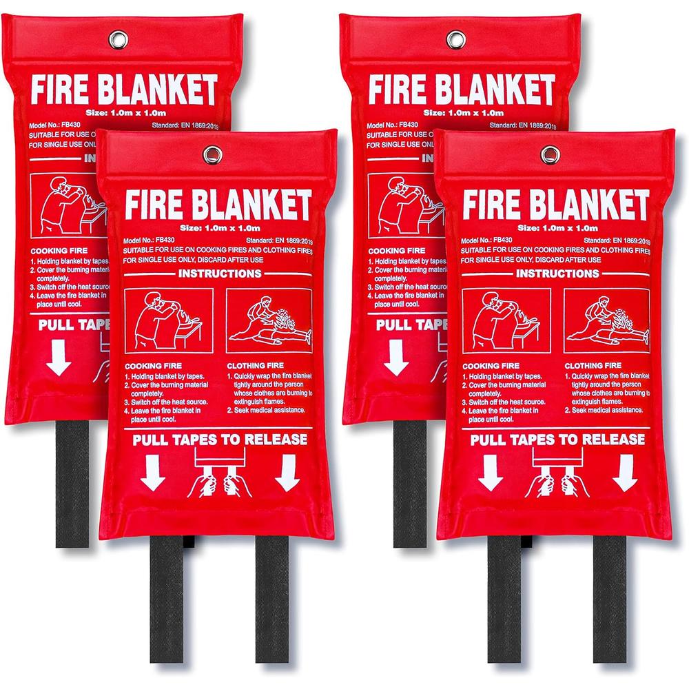 Jemay Fire Blanket,X-Large Fiberglass Fire Blanket Fire Suppression Blanket