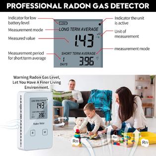 Funny Kitchen Home Radon Detector, Portable Radon Meter, Long and Short  Term Monitor, Rechargeable Battery-Powered