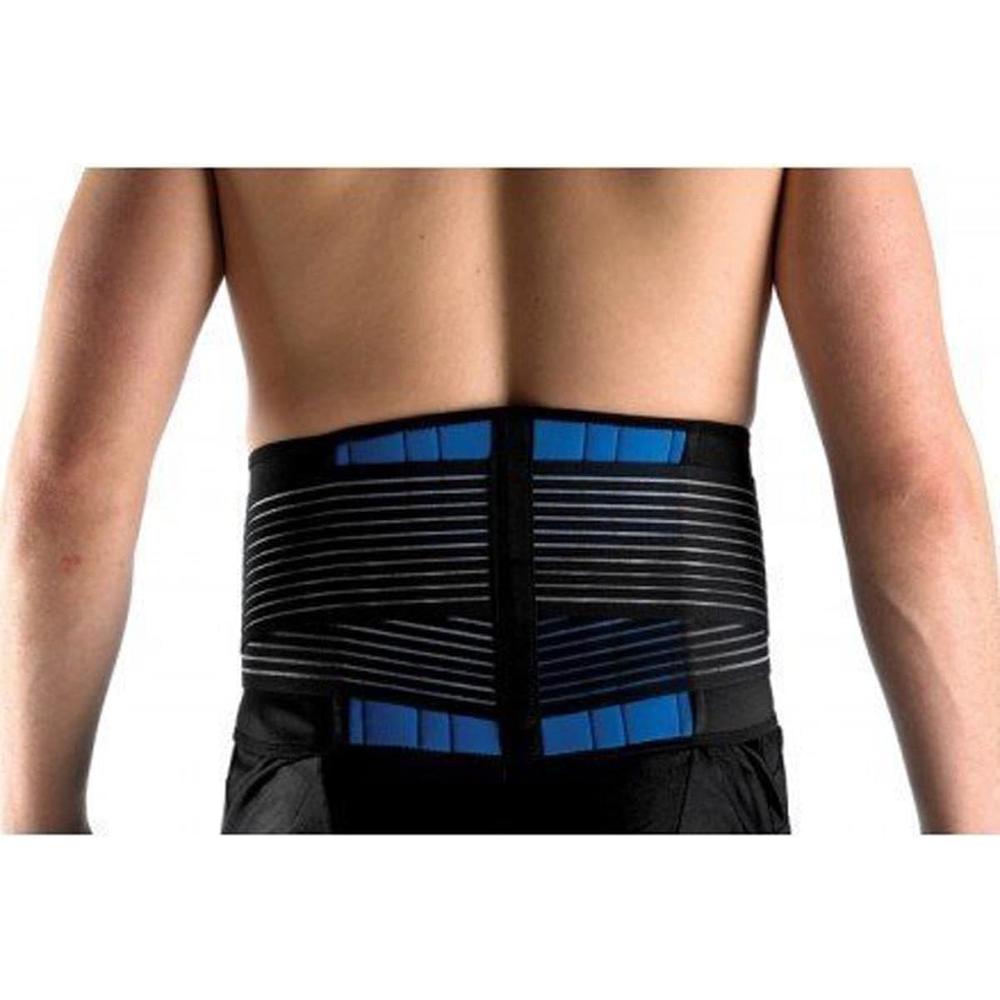 WONFAST Deluxe Neoprene Double Pull Lumbar Lower Back Support Brace Exercise Belt Waist Trainer Trimmer Belt with Dual Adjustable Strap