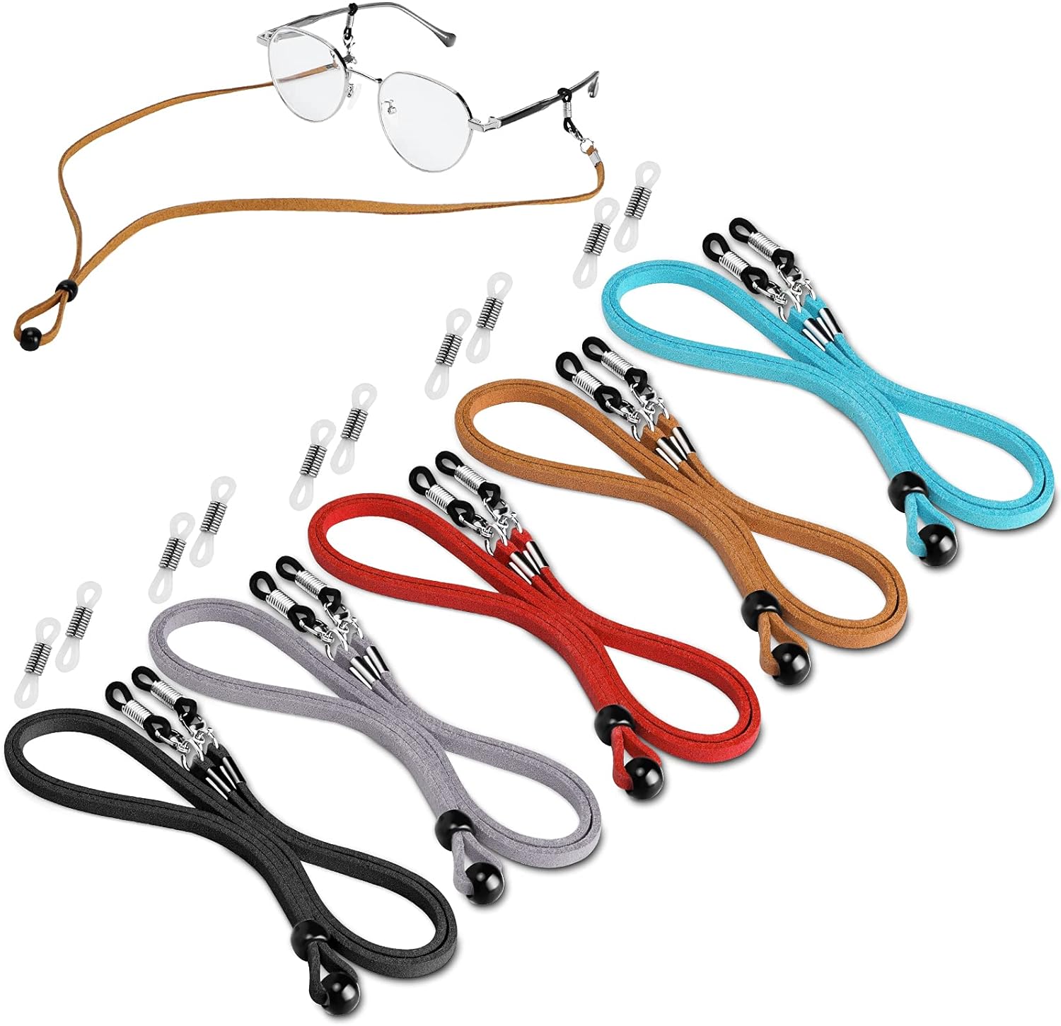 Generic Eyeglasses Holder Straps Cord,HMLFTIE Adjustable Eyewear Retainers, Anti-slip Eyeglass Chains Lanyard, Sport Sunglass Retainer