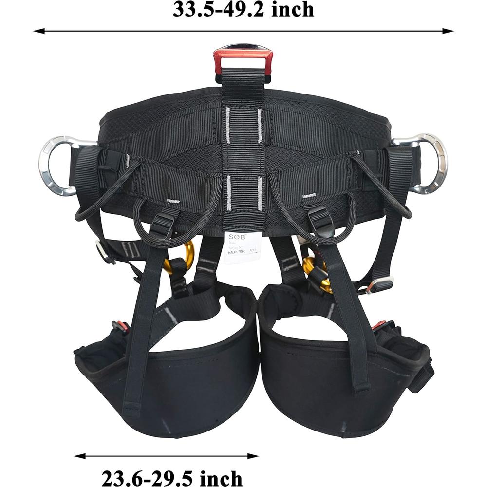 Generic SOB Half Body Harness Thicken Widen Protecta Waist Safety Harness Tree Working Safety Belt Rescuing Work at Height
