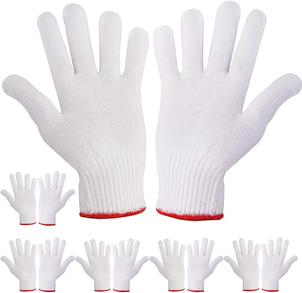 Generic Hand Working Gloves Safety Grip Protection Work Gloves Men Women  BBQ Thicker Industry Knitted Cut Repair Gloves Durable String