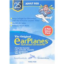 Generic New Super Soft Adult EarPlanes&#194;&#174; Ear Plugs Airplane Travel Ear Protection 3 Pair