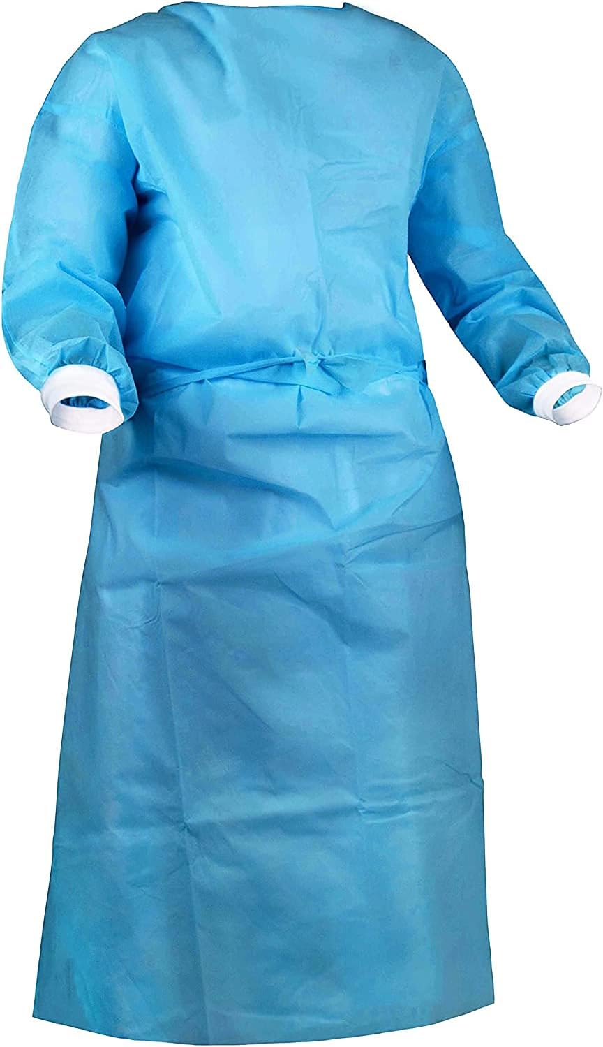 BH Supplies 20-Pack Level 2 Disposable Isolation Gown BH Supplies Fully Closed Double Tie Back and Front, PP