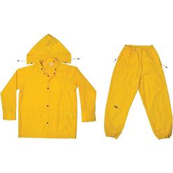 Custom Leathercraft CLC  Rain Wear R106L .10MM 3-Piece PVC Rain Suit - Large,Yellow