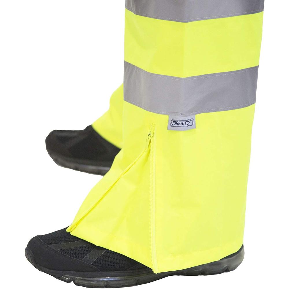 Generic JORESTECH Safety Rain Pants Reflective High Visibility Yellow/Lime ANSI Class E 150D Heavy Duty PANTS-03 (L)