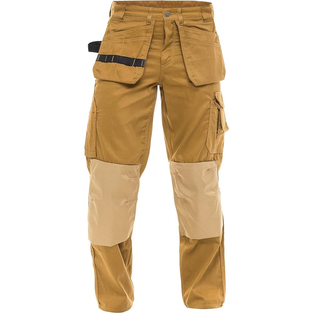 Generic FASHIO FF Mens Cordura Pants Carpenter Construction Utility Tool Pockets Heavy Duty Knee Reinforced Work Wear Safety Trousers