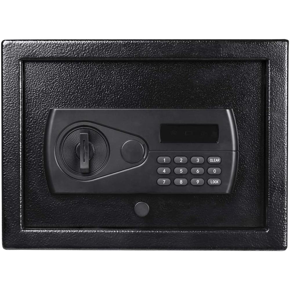 AEGIS Small Slim Top Opening Desk Drawer Security Safe Box with Electronic Digital Keypad &#239;&#188;&#134; Keys Quick-A