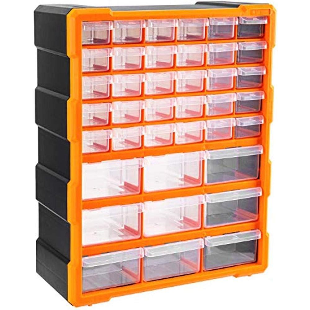 Amazon Basics Wall Mount Hardware and Craft Storage Cabinet Drawer Organizer 78 Drawers