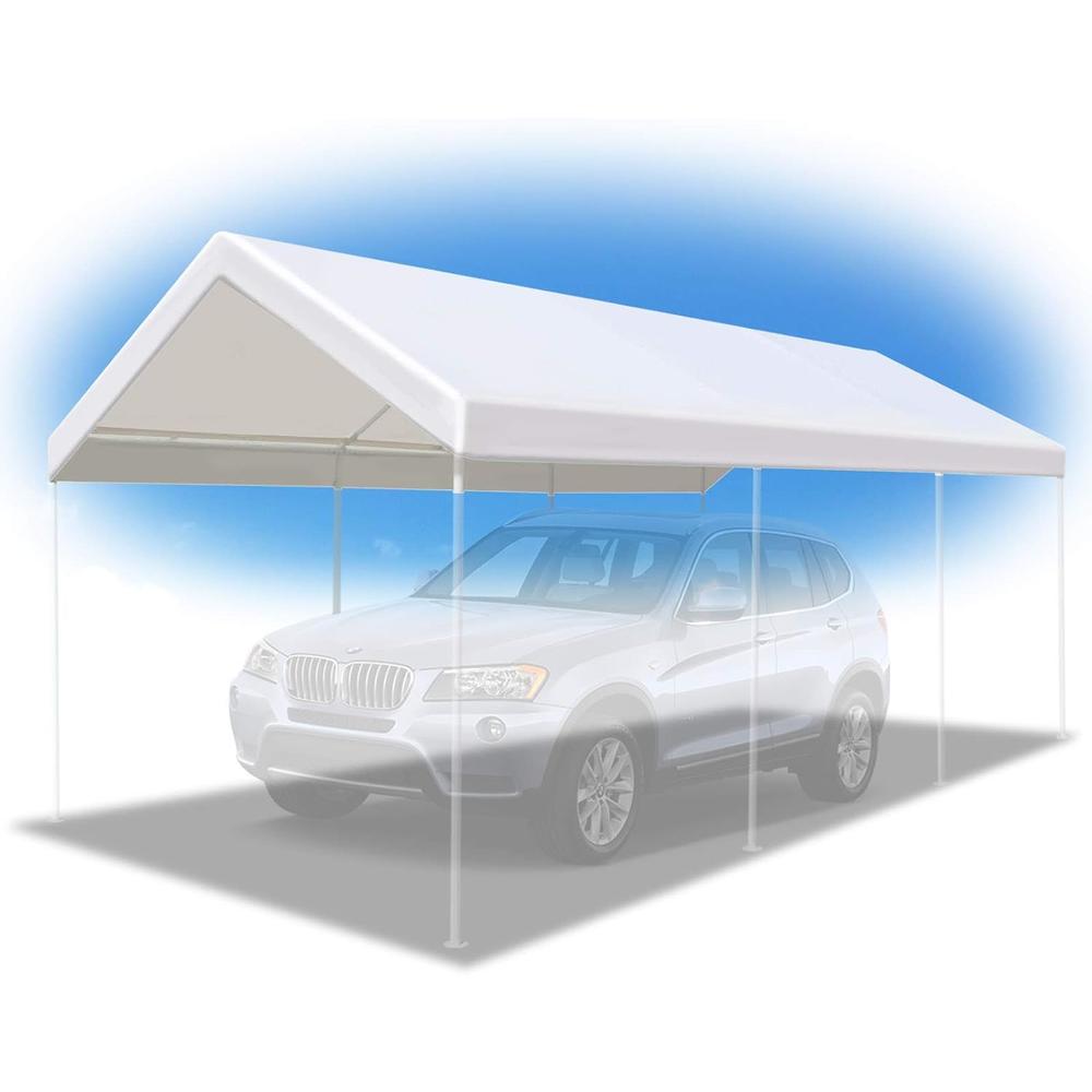 Benefit-USA BenefitUSA 10'x20' Carport Replacement Canopy Garage Top Tarp Shelter Cover, Canopy ONLY (w/Edge)