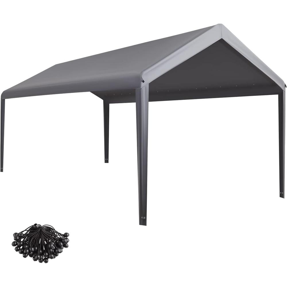 Gardesol Carport Replacement Canopy, Replacement Top Cover for 10' x 20' Carport Frame, 180G Waterproof