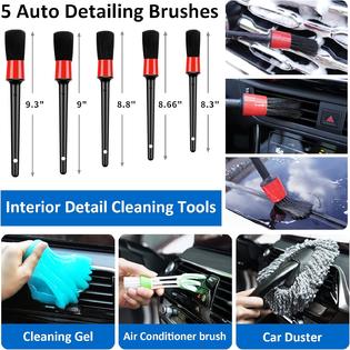 HLWDFLZ 30PCS Car Wash Cleaning Kit - High Power Portable Car Vacuum  Cleaner, Car Interior and Exterior