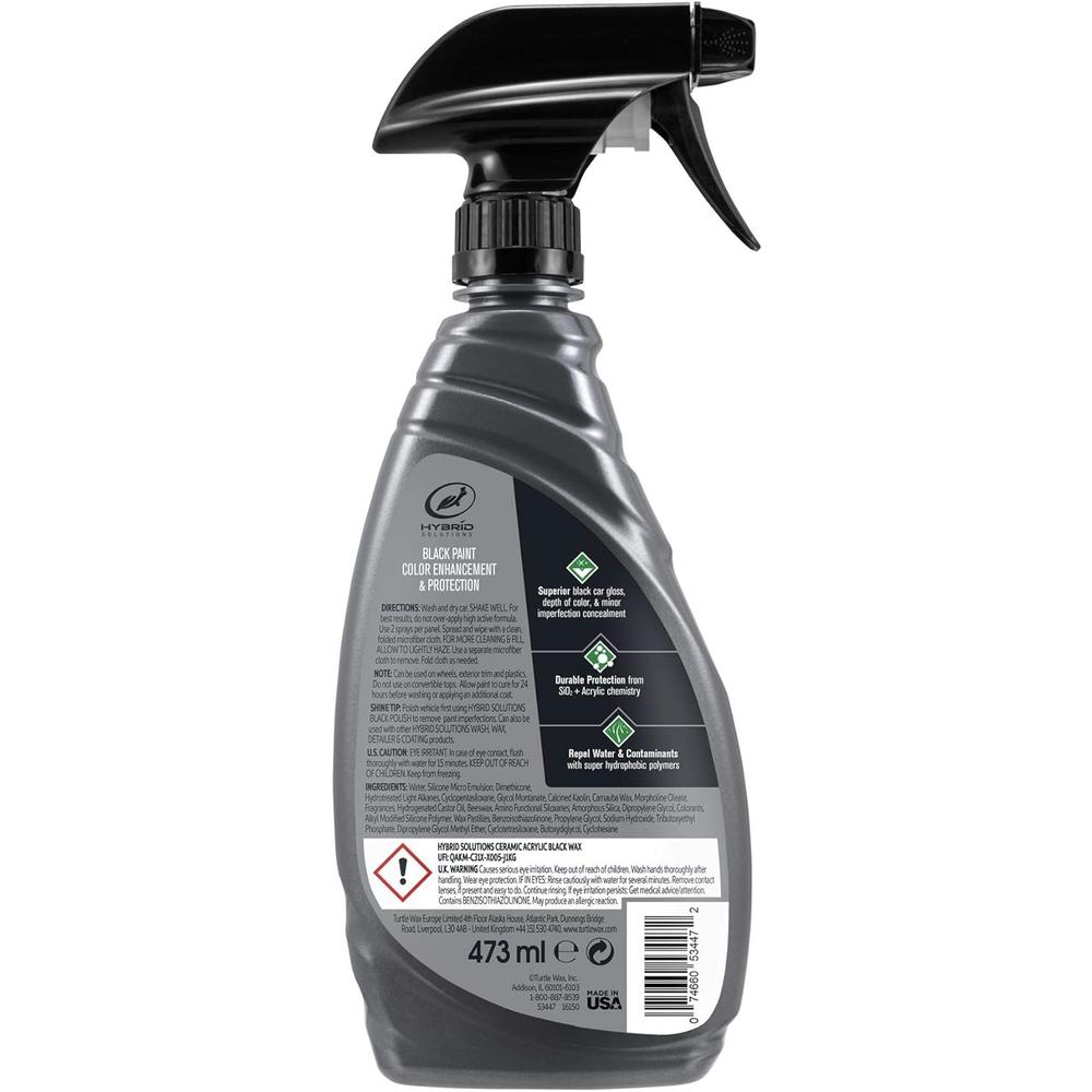 Turtle Wax 53447 Hybrid Solutions Ceramic Acrylic Black Spray Wax