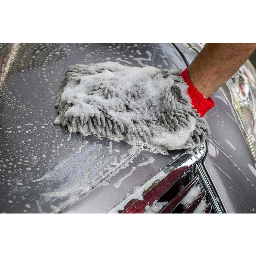 MOTHERS Premium Chenille Car Wash Mitt - Scratch
