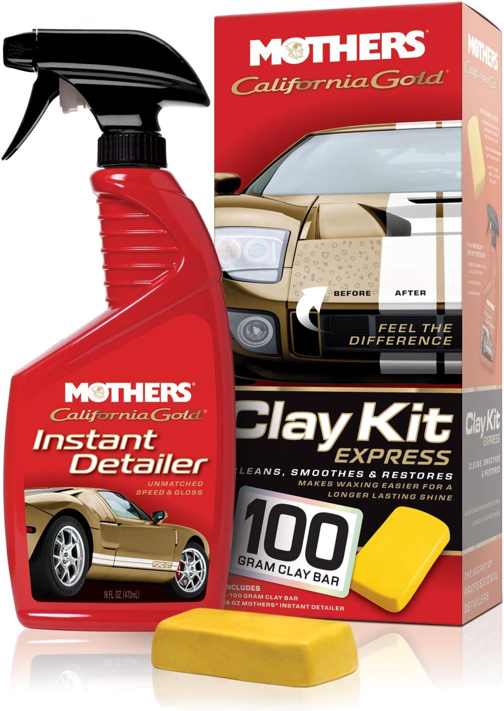 MOTHERS 07243 California Gold Deluxe Clay Bar Kit