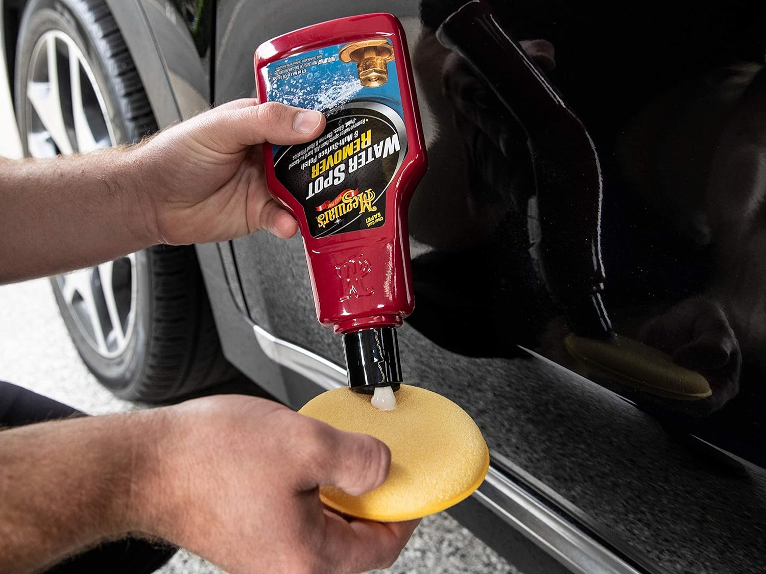Meguiars A3714 Water Spot Remover - Water Stain Remover and Polish for All Hard Surfaces, 16 oz