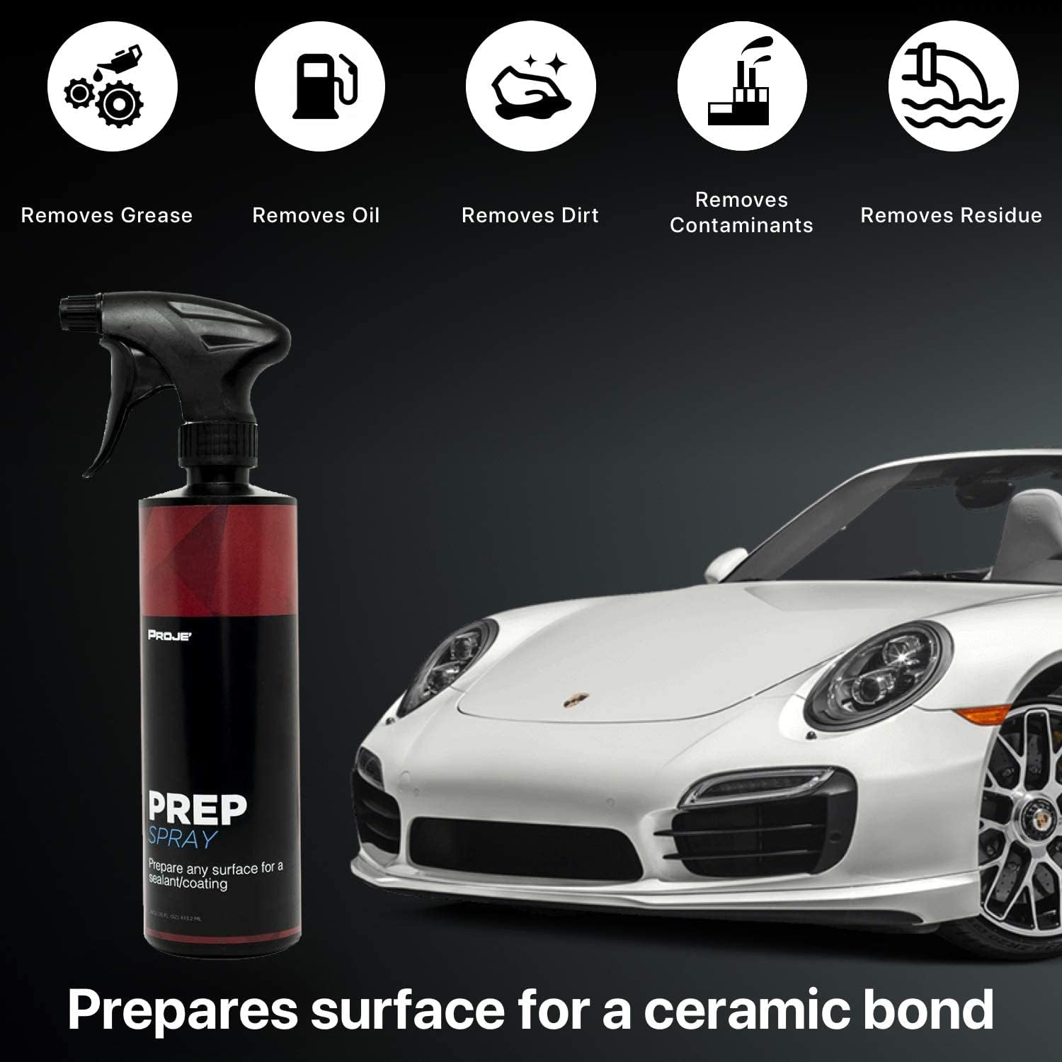 Proje Premium Car Care PROJE' Premium Car Care Premium Ceramic Coating kit | Car Wash Kit | Hydrophobic Ceramic Coating kit with Prep Spray Ceramic Co