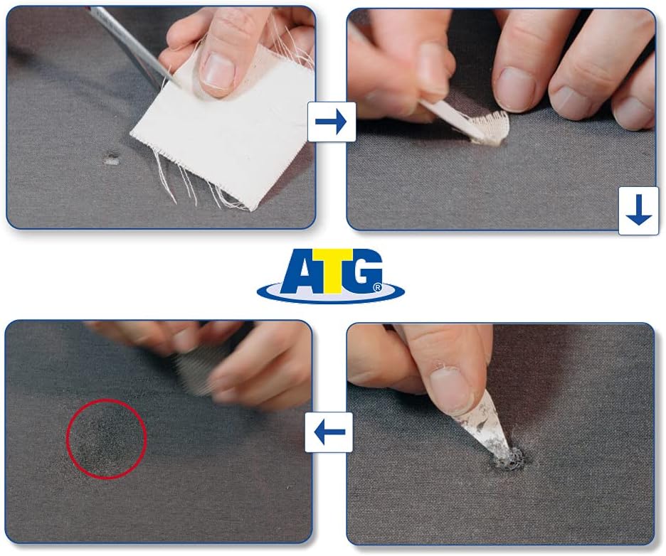 ATG GmbH & Co KG ATG Fabric Upholstery Repair Kit | Carpet Repair Kit | Fabric Repair Kit | Couch Repair Kit | Seat Repair Kit | Upholstery Kit