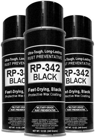 Cosmoline Direct, LLC Cosmoline RP-342 Black Rust Preventive Spray (Military-Grade) 3-Cans