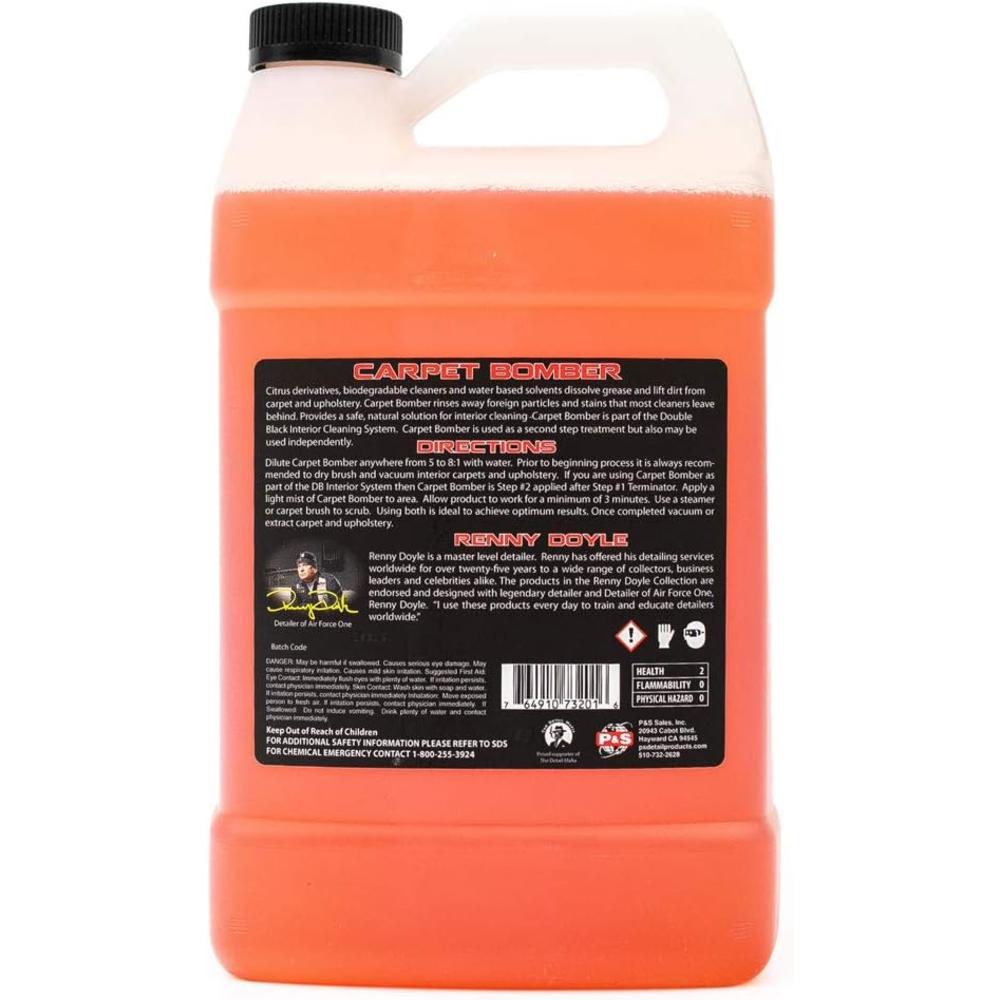Generic P&S Professional Detail Products - Carpet Bomber - Carpet and Upholstery Cleaner; Citrus Based Cleaner Dissolves Grease and