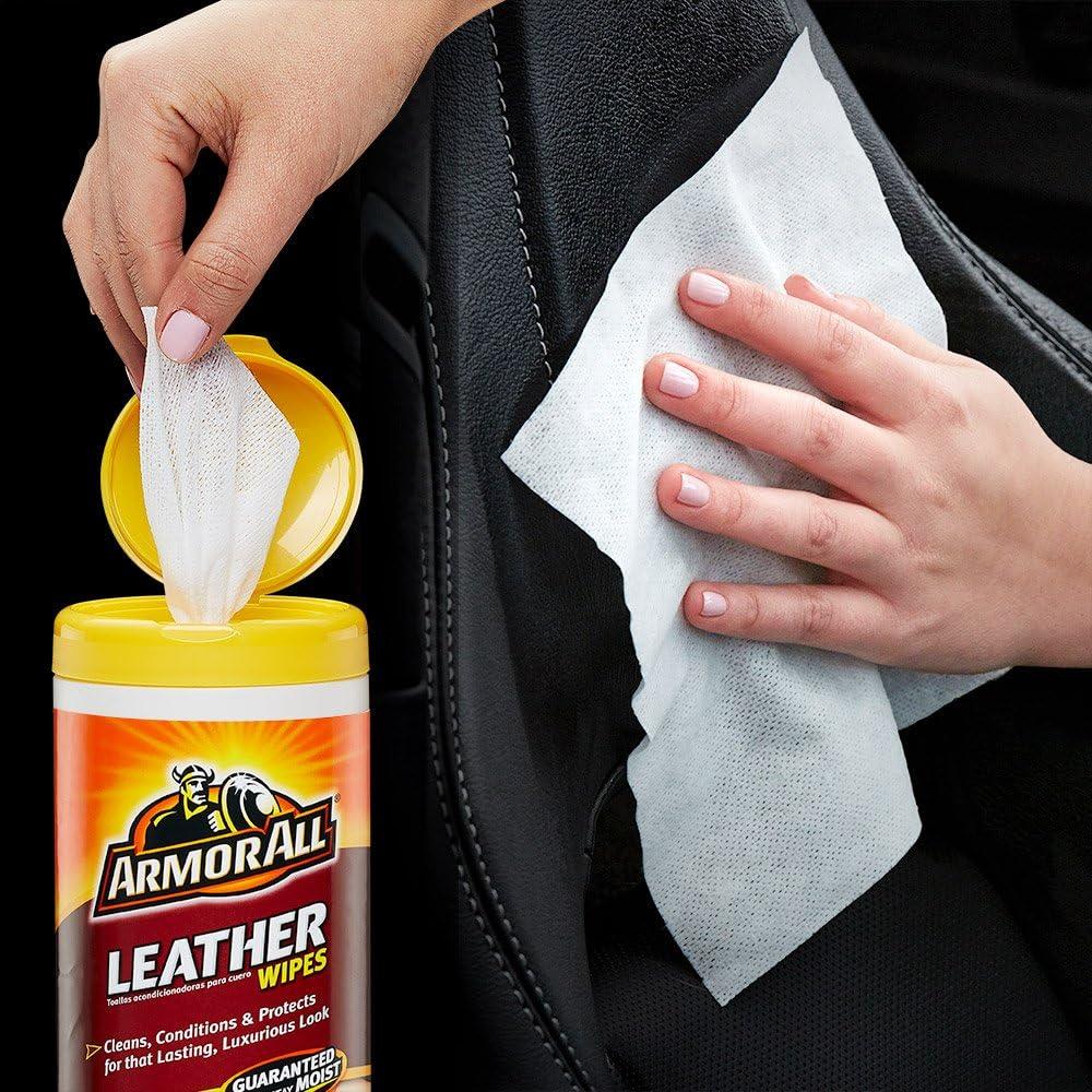Armor All Car Cleaning and Leather Wipes - Interior Cleaner for Cars