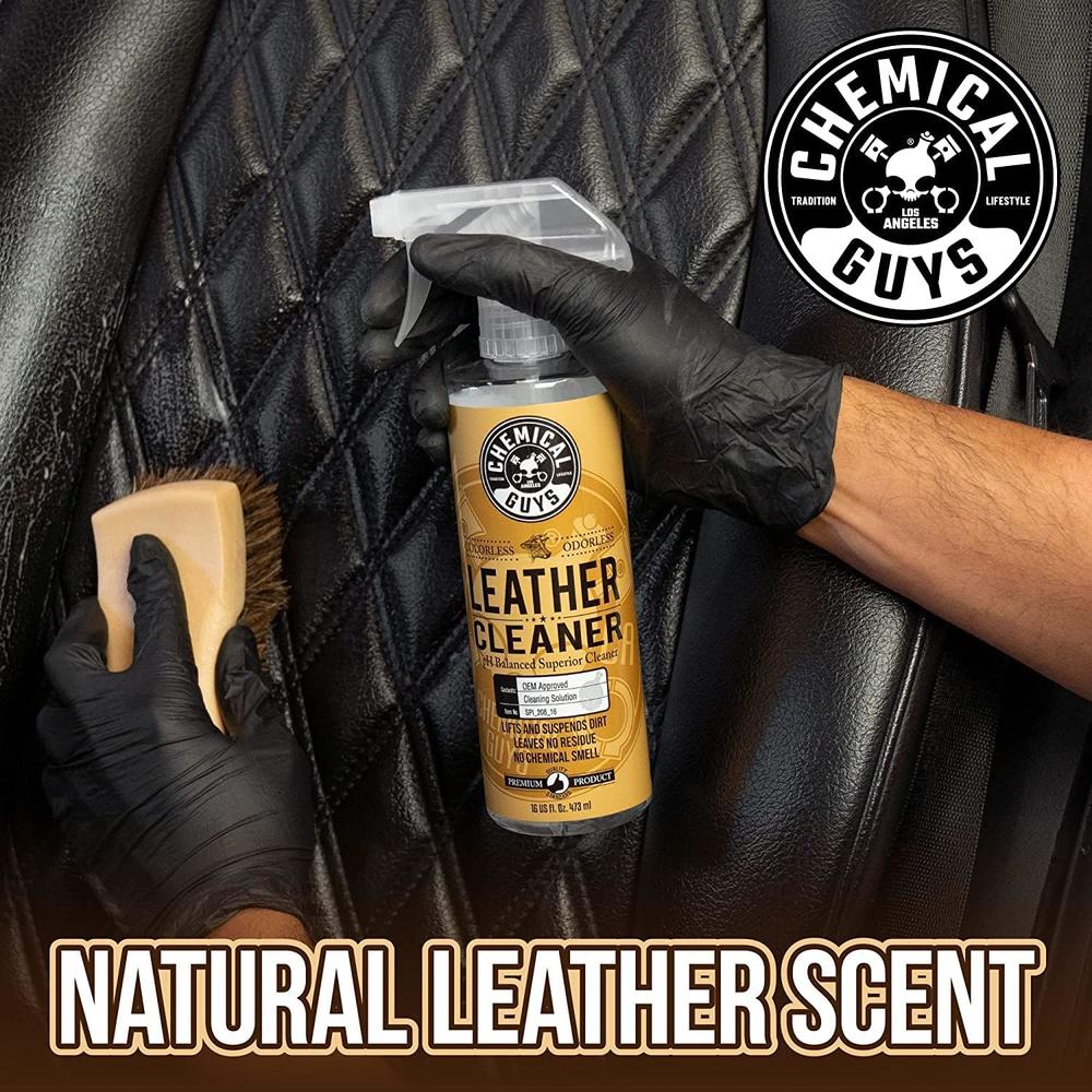 Chemical Guys Â Leather Cleaner and Conditioner Complete Leather Care Kit (16 Ounce) (2 Items) withÂ ACC_