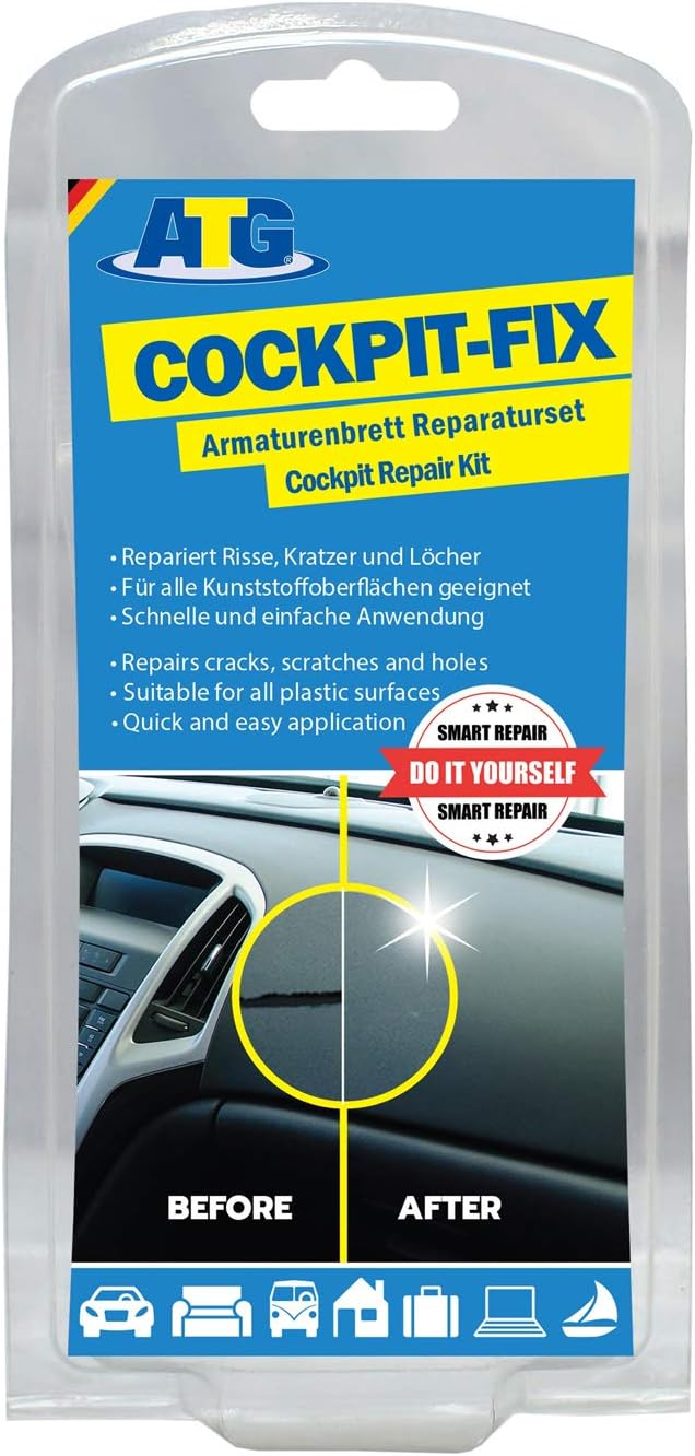 ATG GmbH & Co KG ATG Dashboard Repair Kit, Dash Repair, Dash Repair Kit, Leather and Vinyl Repair kit, Dashboard Repair, Dash Kit