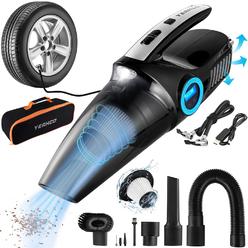 YEAHCO 4-in-1 Car Vacuum Cordless Rechargeable, 10000Pa Car Vacuum Cleaner High Power Portable Vacuum Cleaner for Car, Mini Vacuum Han