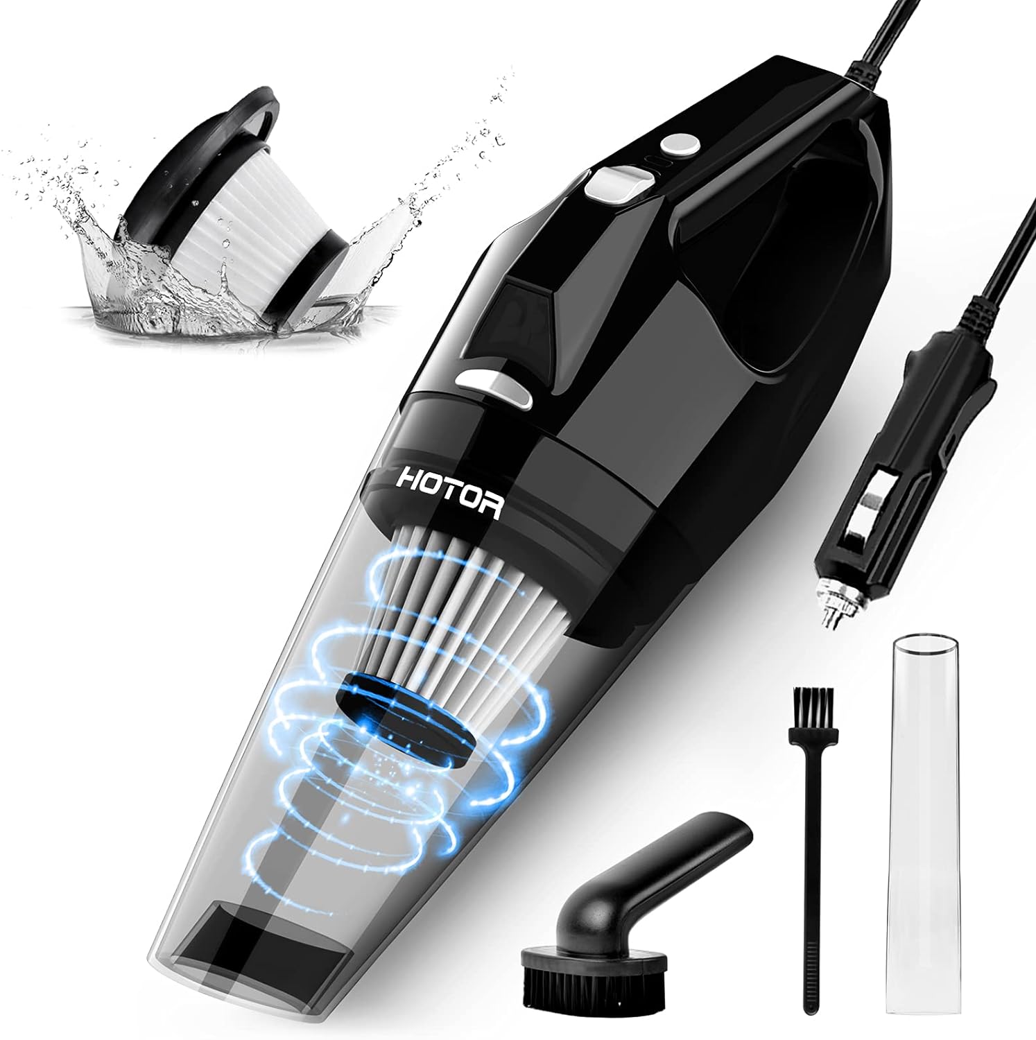 HOTOR Car Vacuum Cleaner Handheld, Powerful Mini Vacuum