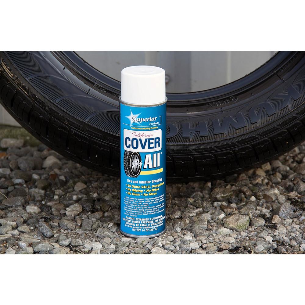 Superior Products California Cover All Automotive Tire Shine Aerosol Spray Can