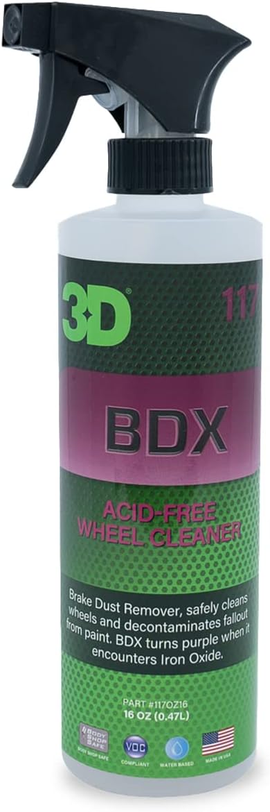 3D Car Care Products 3D BDX Iron Remover - Removes Brake Dust, Iron Oxidation