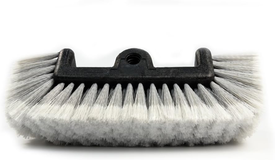 CarCarez 12 Car Wash Brush with Soft Bristle for Auto RV Truck Boat Camper  Exterior Washing Cleaning, Grey