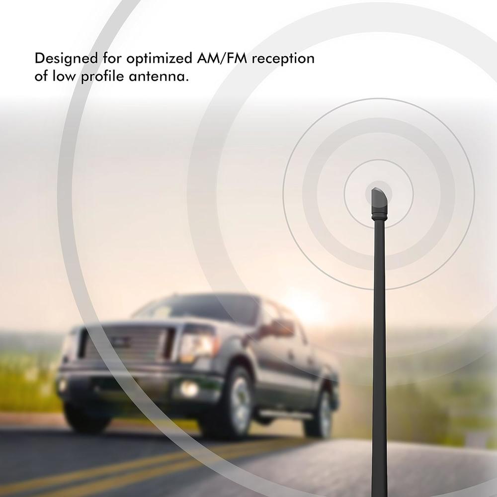 Rydonair Antenna Compatible with Ford F150 2009-2022 | 13 inches Flexible Rubber Antenna Replacement | Designed for Optimized FM/AM Rece