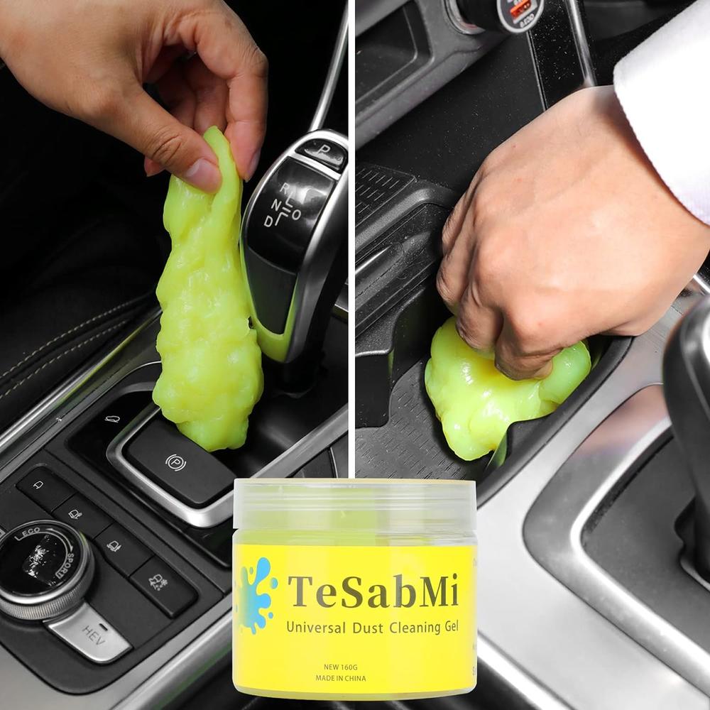 TeSabMi Cleaning Gel Car Accessories Car Cleaning Kit Car Detailing Kit Automotive Dust Car Crevice Cleaner Air Vent Interior Detail Re