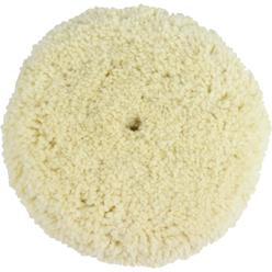 Woolous 7 inch Wool Buffing Pad- Pure Wool polishing Pad Bonnet with Hook and Loop for Car Motorcycle - Furniture Buffer Polisher Sandi