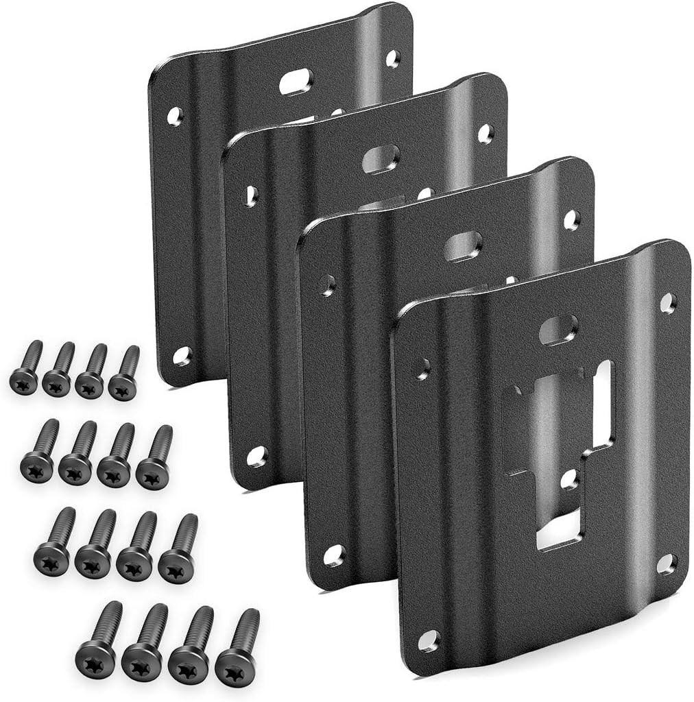 MAXRACING Tie Down Brackets Truck Bed Cargo Load Hook Reinforcement Panel Compatible with F150 F250 F350