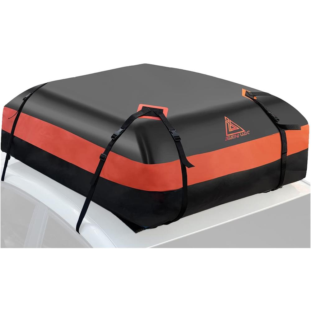 JOJOY LUX Car Rooftop Cargo Carrier Bag, 21 Cubic Feet Waterproof Heavy Duty 720D Car Roof Luggage Bag for All Vehicle with/Without Racks