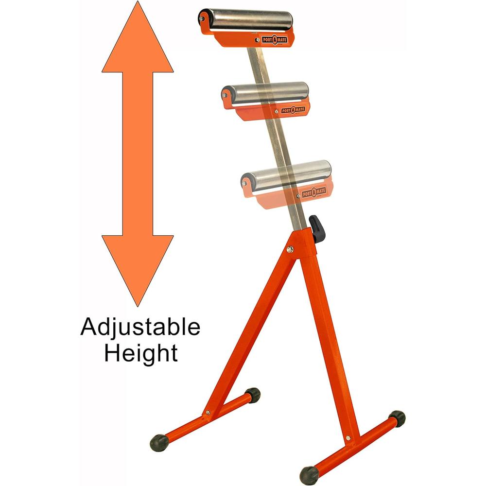 Portamate Adjustable Pedestal Feed Roller Support Portamate PM 5080 with 11 &#194;&#188;&#226;&#128;&#157; Ball Beari