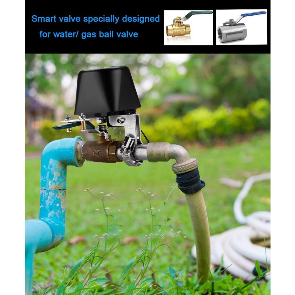 Aubric Smart Wifi Water Valve Shutoff Timer, Smart Sprinkler Controller, Wifi Gas Shut Off Valve Controller, for Valves up to 1.5